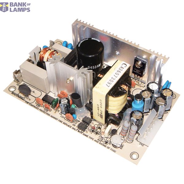 PD-65A switching power supply, open-frame, 61W, 5/12V, MEAN WELL image 1