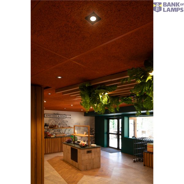 NEW TRIA® 68, recessed ceiling light, 1800-3000K, 60°, IP 20, square, black image 1
