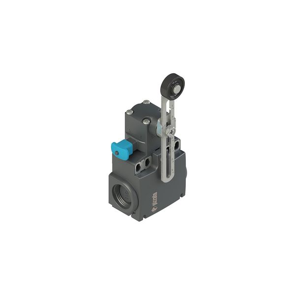 Position switch with adjustable roller lever and reset device image 1