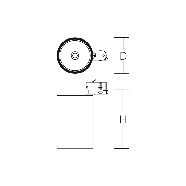 DEECOS S maxi, 33 W, 1900 lm, meat +, black, on/off Surface mounted pr image 4