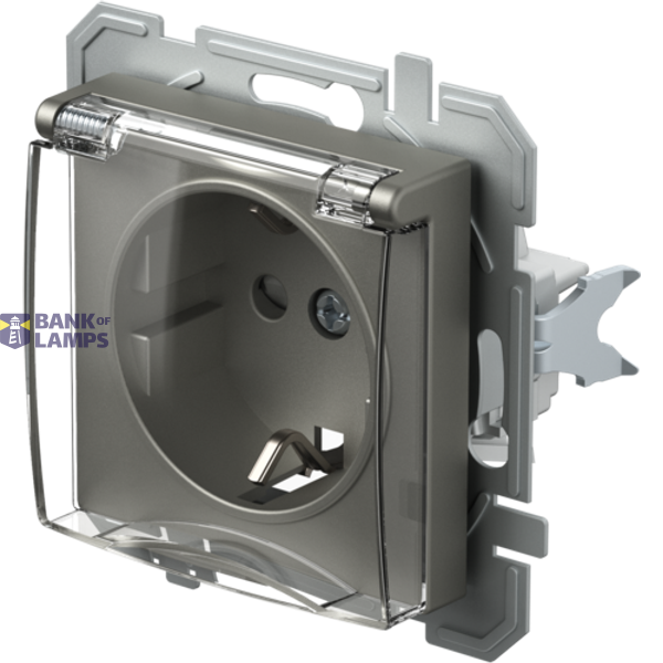 SOCKET SCHUKO+COVER 2P+E 16A 250V~ BV TT XO 4417023 image 2