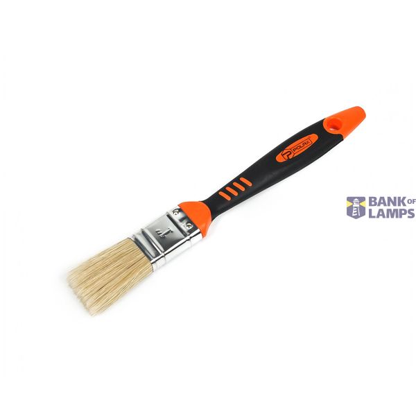 Flat brush with rubberized handle "ELITE" 1" / 25mm image 1