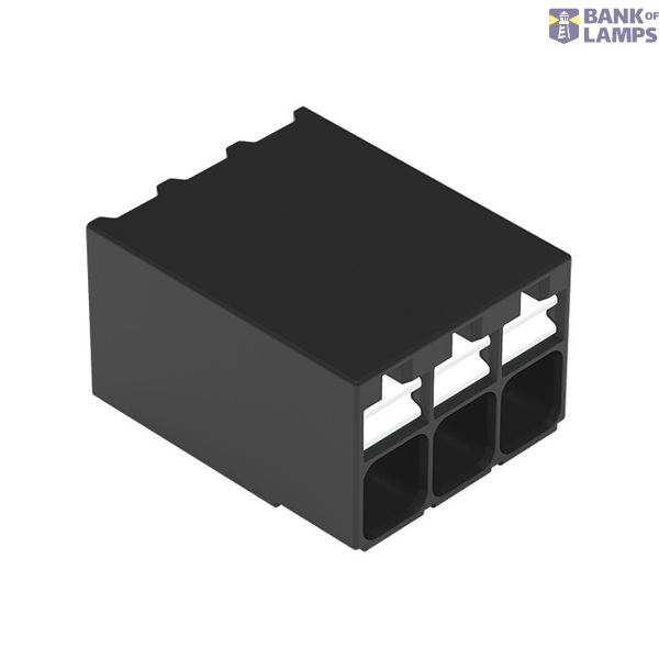 SMD PCB terminal block push-button 1.5 mm² black image 1