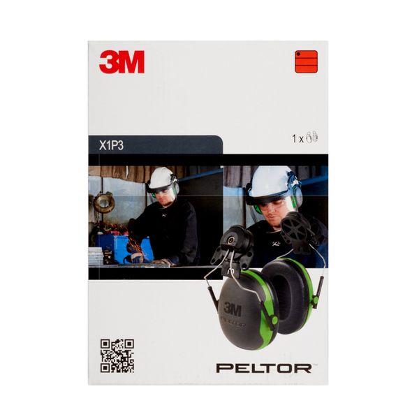 3M™ PELTOR™ Earmuffs, Green, Helmet Mounted, X1P5E image 7