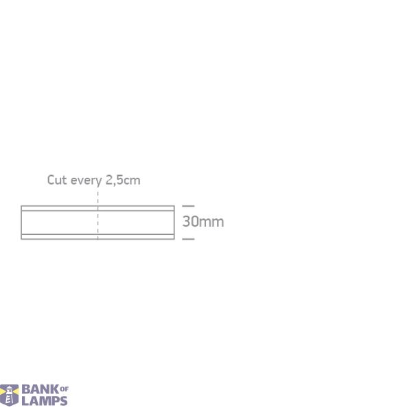 COB STRIP 24V DC CW 5m ROLL 40W/m IP20 image 2