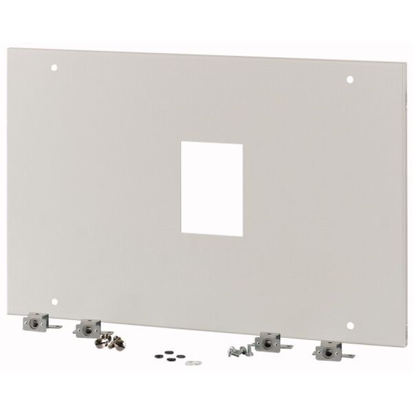 XMN44F04C-XMV Front plate, NZM4, 4p, fixed version, rotary handle with interlock, W=425mm image 1