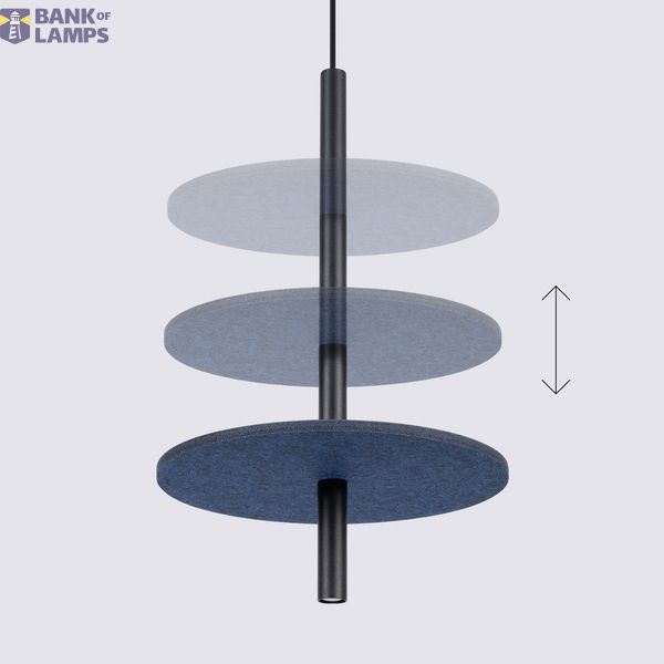 Pendant lamp FELTRO 1 black/navy image 4