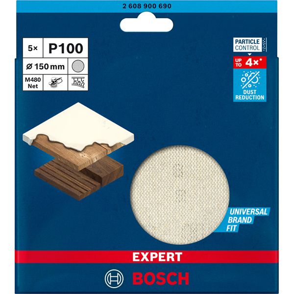 EXPERT M48 Sanding Net for Random Orbital Sanders 15 mm, G 1 5-pc image 2