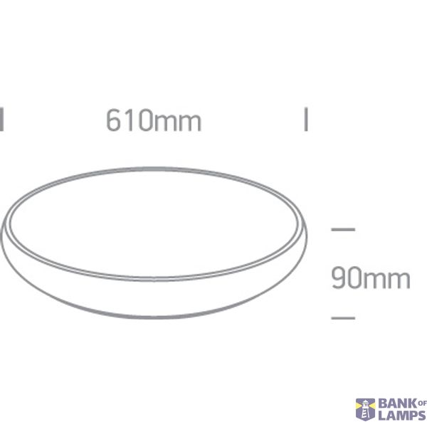 WHITE PLAFO LED 62W WW IP20 230V image 3