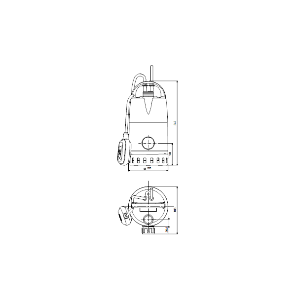 Drainage pump Unilift CC9 -A1 1x230V 50Hz 10m cable with plug image 2