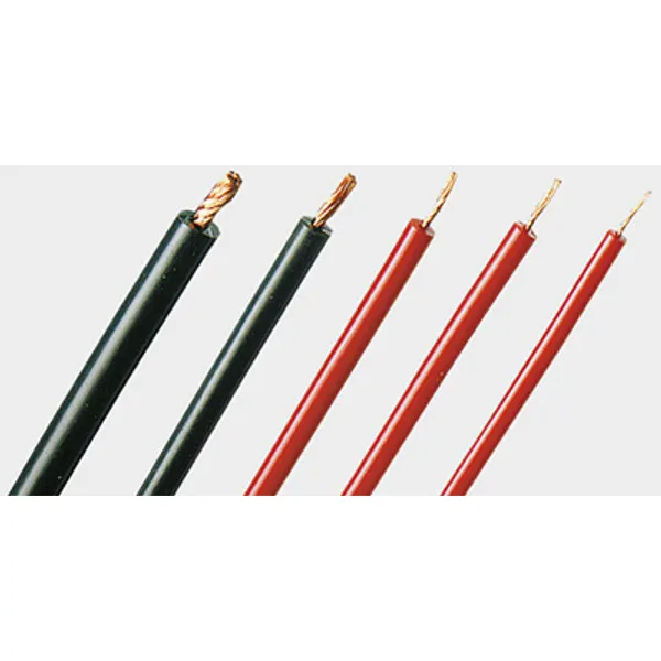 Silicone-switching strand, extremely flexible, halogen free, Cableline, 1.0 mm², 259 x 0.07 mm, black, outer Ø 5.5 mm, 61.7632-10021 image 1