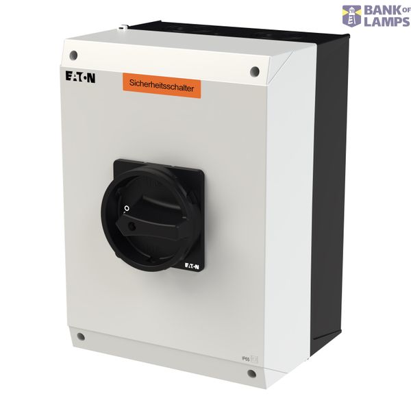 P3 Insulated enclosure, 80 A,Surface mounting, 3 pole, Form I5-SI, Bla image 2
