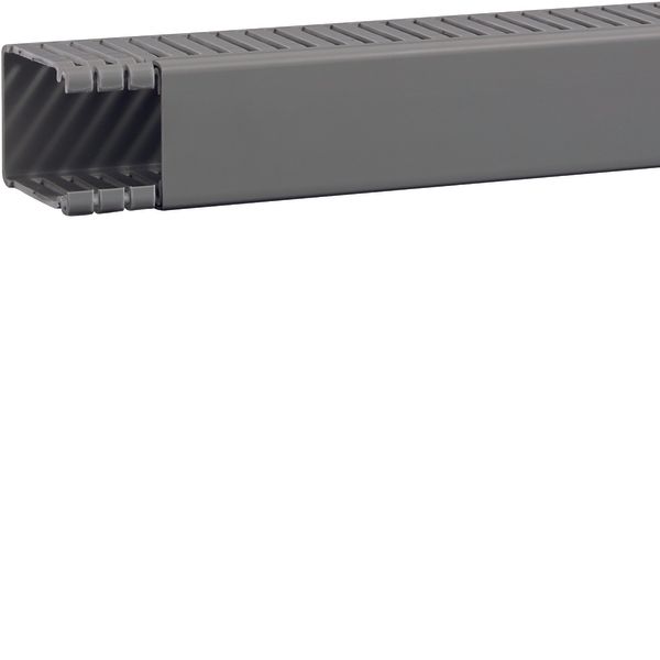 Slotted panel trunking without holes made of PVC BA6 60x40mm stone gre image 1