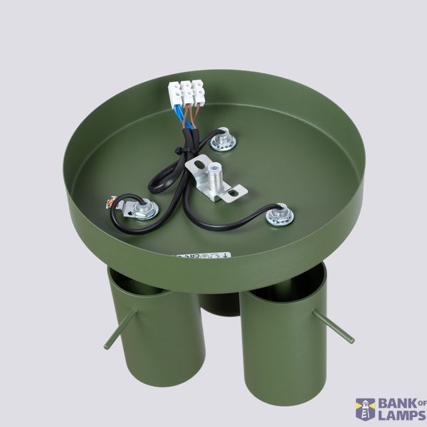 RING CEILING LAMP 3P OLIVE GREEN 3XGU10 image 4
