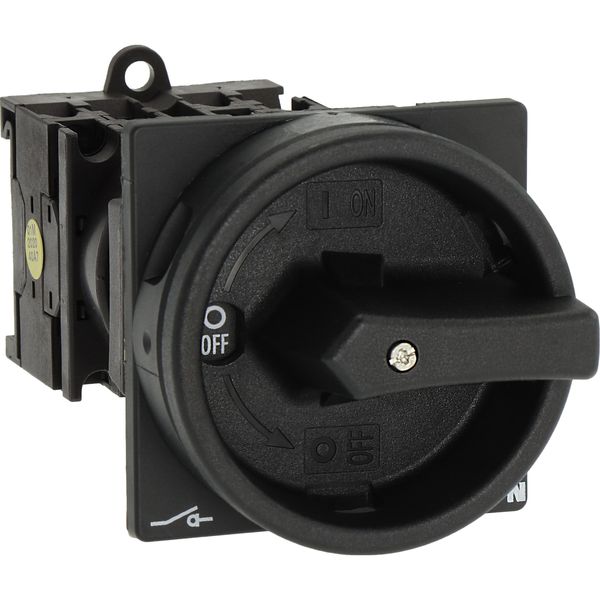 T0-2-8900/V/SVB-SW Main switch, T0, 20 A, rear mounting, 2 contact unit(s), 3 pole + N, STOP function, With black rotary handle and locking ring, Lockable in the 0 (Off) image 21