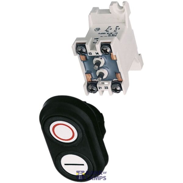 PUSHBUTTON DOUBLE 2NA INSC O,I,STAR,STOP image 2