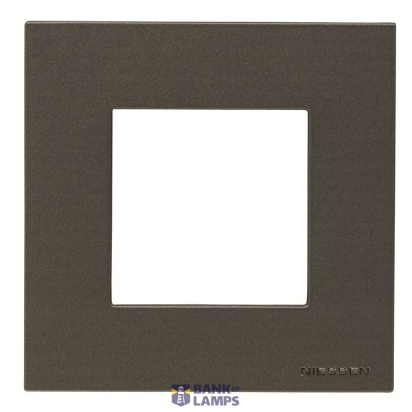 Frame 1-gang / 2-modules - IP44 - Anthracite image 1