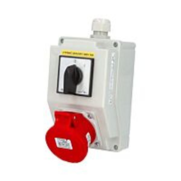 Combination SB201 1 socket + switch IP44 image 1