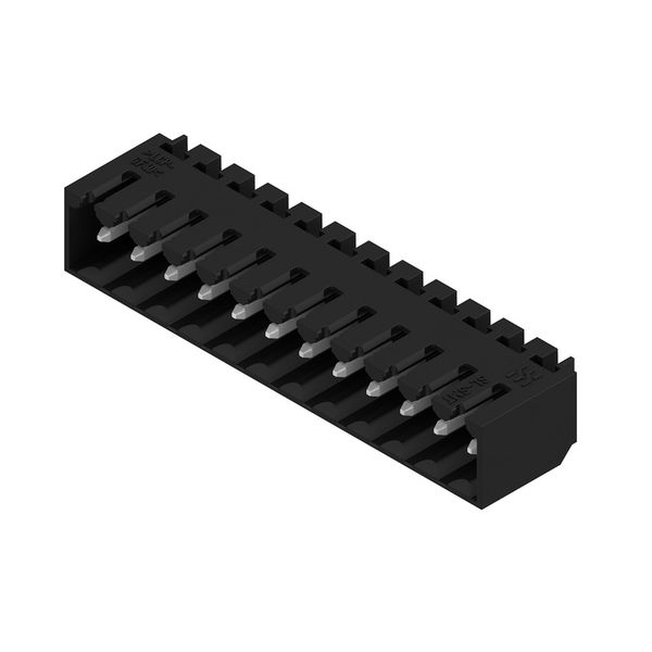 PCB plug-in connector, male header, closed side, THT/THR solder connection, 3.50 mm, Number of poles: 12, 90°, Solder pin length (l): 1.5 mm, tinned, black, Tray image 7