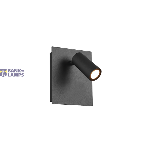 Tunga LED wall lamp 1-pc anthracite image 1