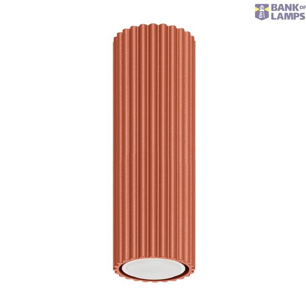 SPOT WITH A RED GROOVED LAMPSHADE FROM THE KARBON SERIES ON GU10 image 7