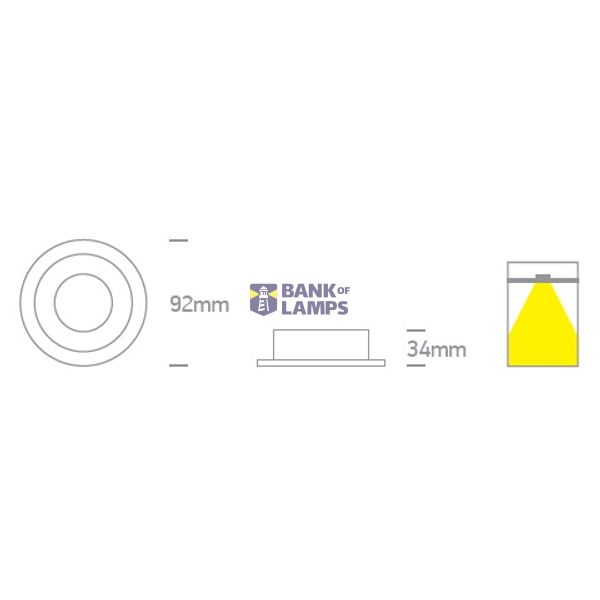 BLACK GU10 10W LEAF SPRINGS image 3