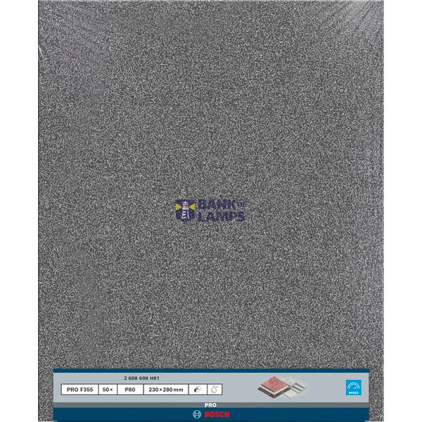 C355 sanding sheet 230 x 280 mm, 80 image 3