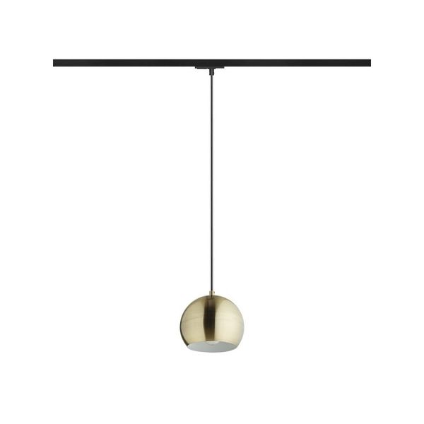 AGNETA for 1-circuit tracks pendant brushed brass 230V LED E27 11W image 1