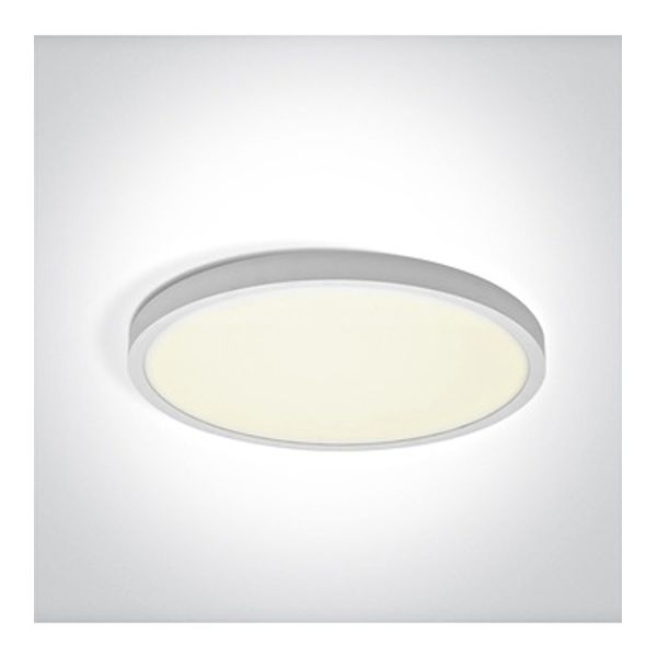 62006A/W/V WHITE PLAFO 24W CCTV IP20 230V image 1