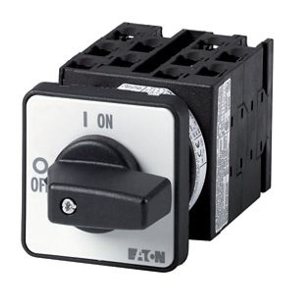 T0-5-89/E Changeoverswitches, T0, 20 A, flush mounting, 5 contact unit(s), Contacts: 9, 60 °, maintained, With 0 (Off) position, 2-0-1, SOND 29, Design number 8 image 24