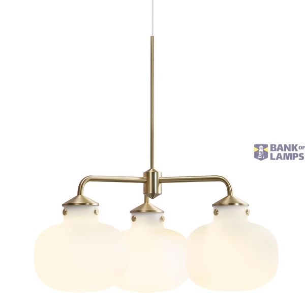 Raito 3-Arm | Pendant | White/Brass image 1