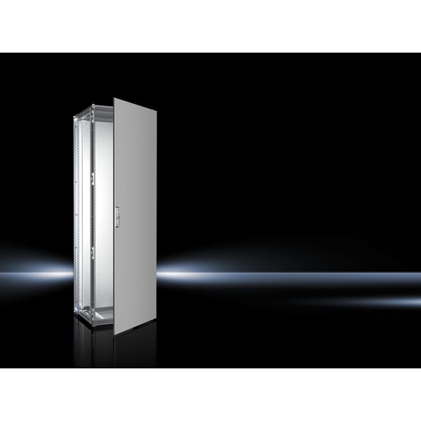 VX Baying enclosure system, WHD: 600x1800x500 mm, stainless steel, single door image 1