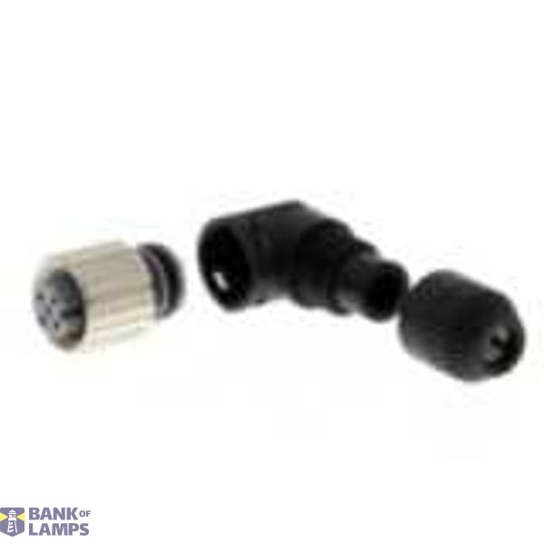 Field assembly connector, M12 right-angle socket (female), 4-poles, A coded, crimp connection, for cable diameters 4-5 mm XS2C0010F image 1