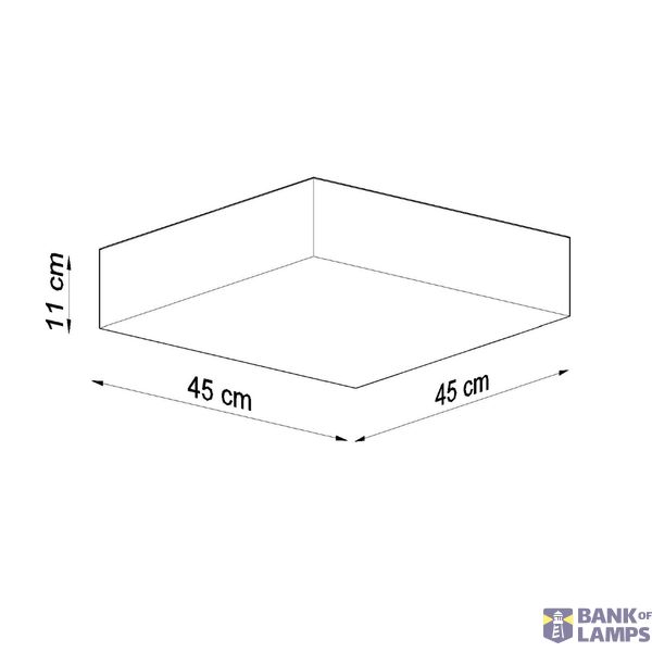 CEILING LAMP HORUS 45 WHITE E27 3X60W IP20 image 6