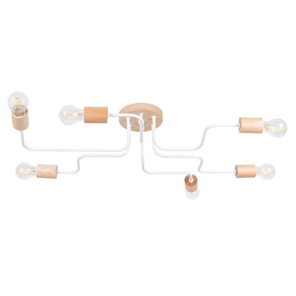 TIMBO CHANDELIER 6 WHITE 6XE27 image 1