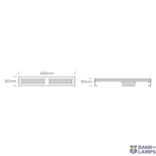 LINEAR HIGH BAY 100W CW IP65 120-240V image 2