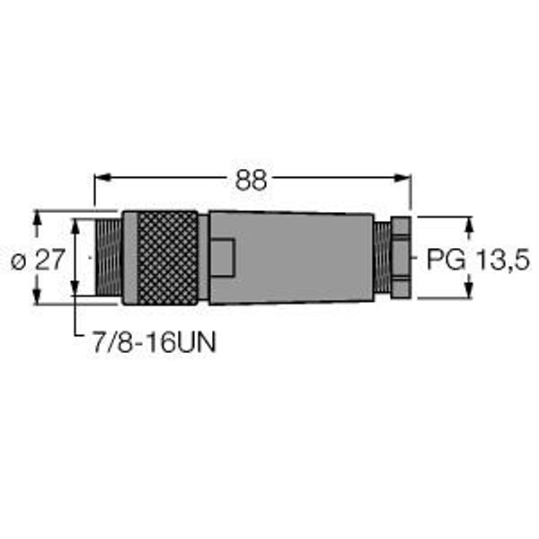 Field-Wireable Connector 7/8″ Power   FW-MRSPM0416-P-S-1012 image 2