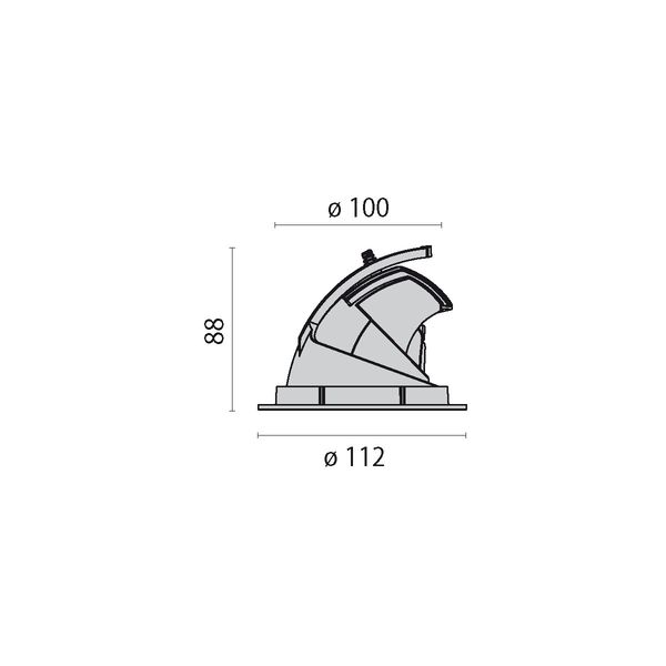 EB432 LED (112mm) 14W 830 SPOT BLACK image 9