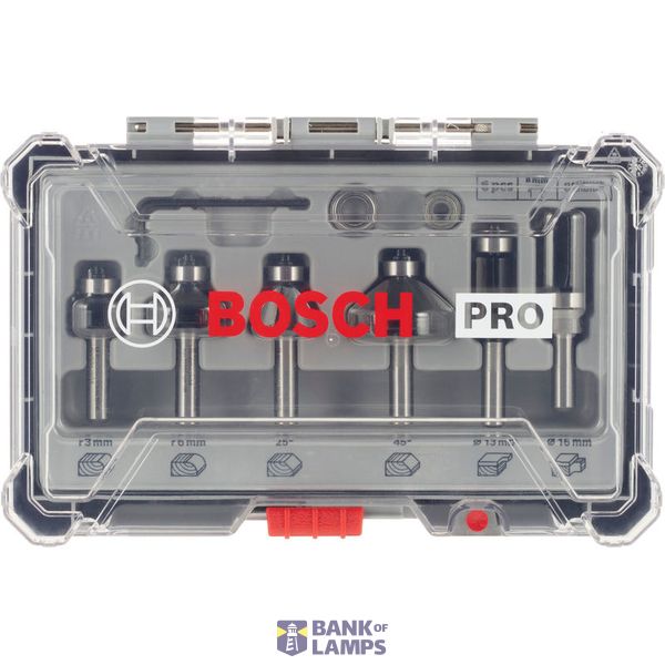 Router Bit Set 6 pcs Trim&Edging 8 mm shank image 2