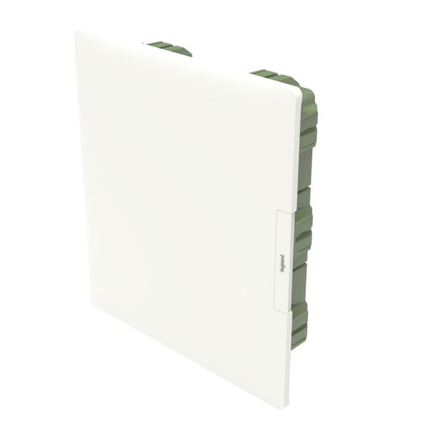 PRACTIBOX3 2R 12M FLUSH MOUNTING CABINET WHITE DOOR EARTH NEUTRAL T. BLOCK image 2