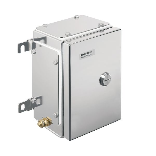 Klippon TB QL (Terminal Box - Quarter Lock), Empty enclosure, stainless steel enclosure, Height: 229 mm, Width: 152 mm, Depth: 133 mm, Material: Stainless steel 1.4404 (316L), electropolished, silver image 2