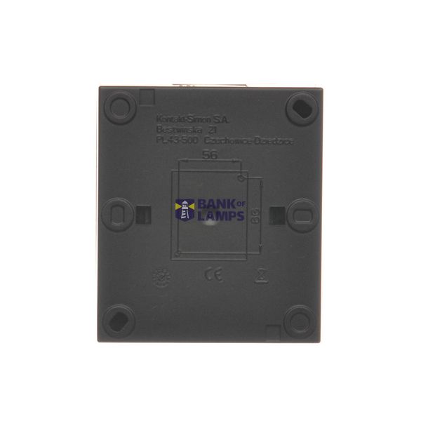 Bell Button, (module), Simon 24, IP20/IP44, 10AX, 10A, black matt image 1