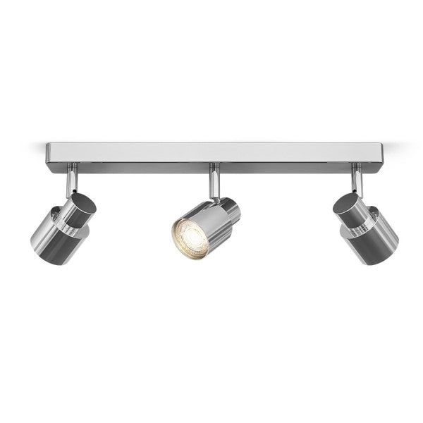 VALTO III surface mounted chrome 230V GU10 LED 3x5W IP44 image 1