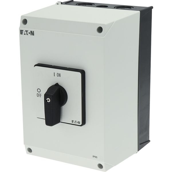 P3-100/I5 On-Off switch, P3, 100 A, surface mounting, 3 pole, with black thumb grip and front plate image 16