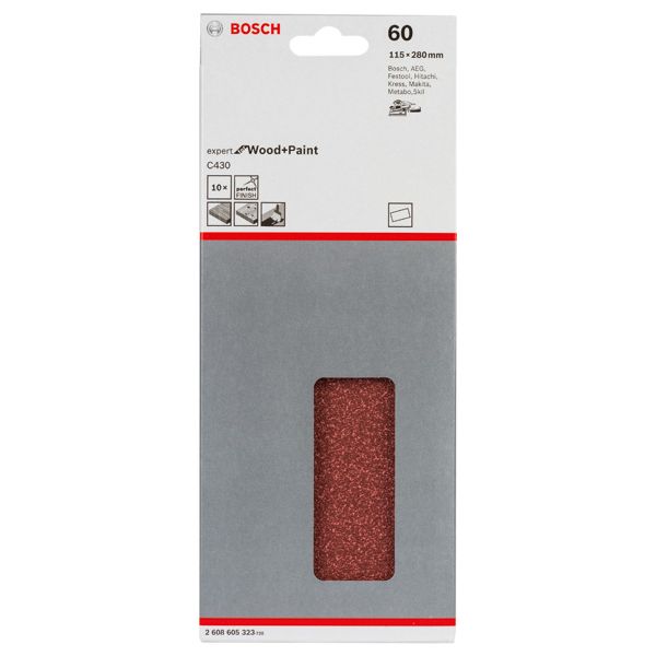 C430 sanding sheet, pack of 10 115 x 280 mm, 60 image 3