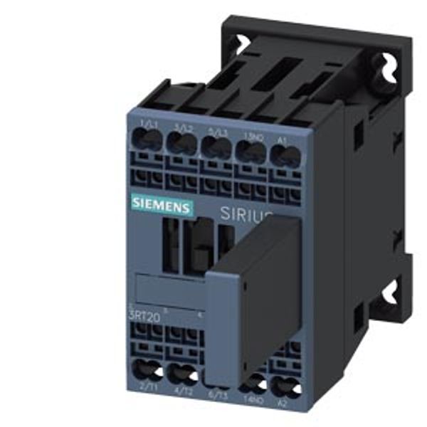 power contactor, AC-3e/AC-3, 7 A, 3 kW / 400 V, 3-pole, 230 V AC, 50/60 image 2