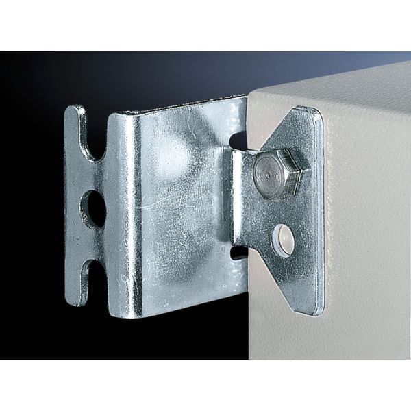 SZ Wall mounting bracket, stainless steel, 1.4404, Wall distance 10 mm image 2