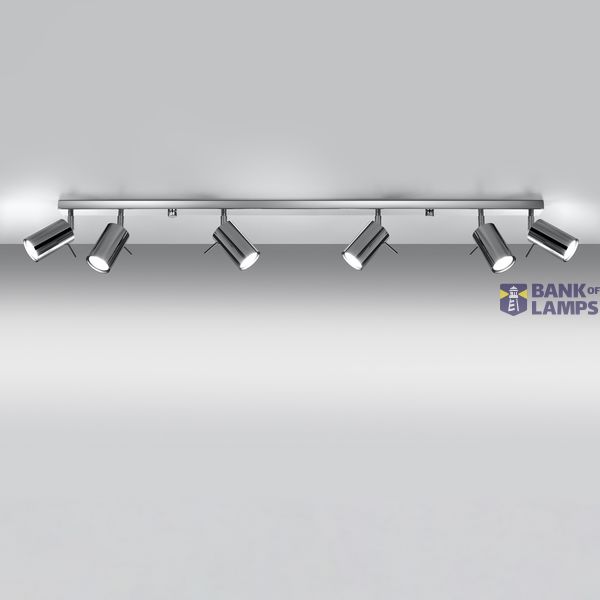 RING CEILING LAMP 6L CHROME GU10 6X40W IP20 image 4