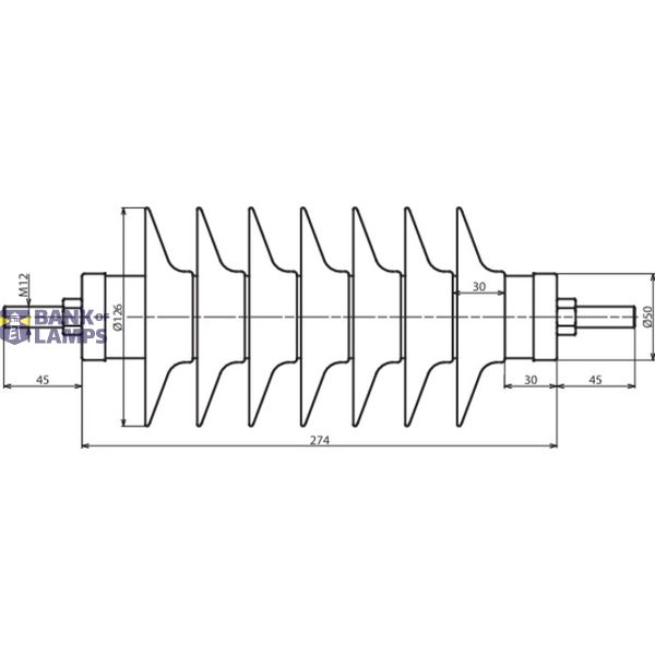 DEHNmid MV arrester Ur: 31kV In: 10kA line disch. class 1 incr. creepa image 2