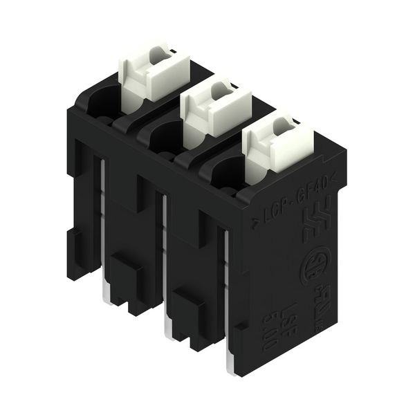 Printed circuit board terminals, 5.00 mm, Number of poles: 3, 180°, Solder pin length (l): 1.5 mm, black, PUSH IN with actuator, Clamping range, max. : 1.5 mm², Tube image 4